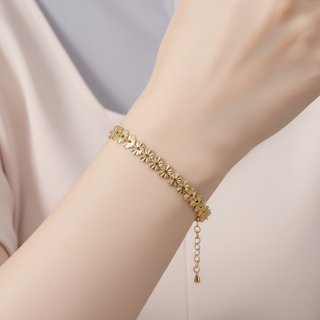 Beautiful Gold-Plated Bracelet for Women