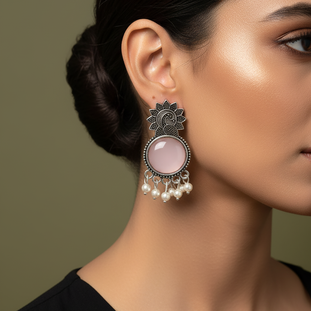 4-Pair Silver Chandelier Earrings Combo