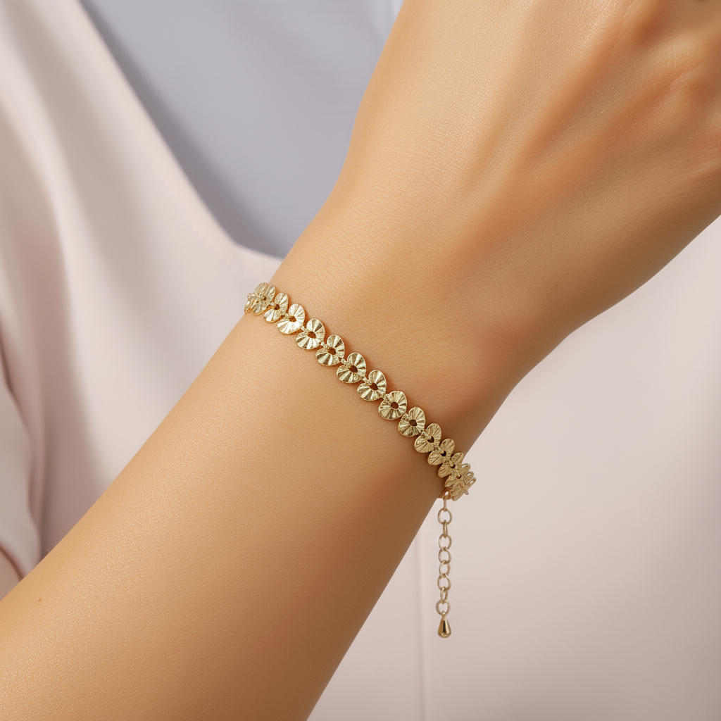 Beautiful Gold-Plated Bracelet for Women