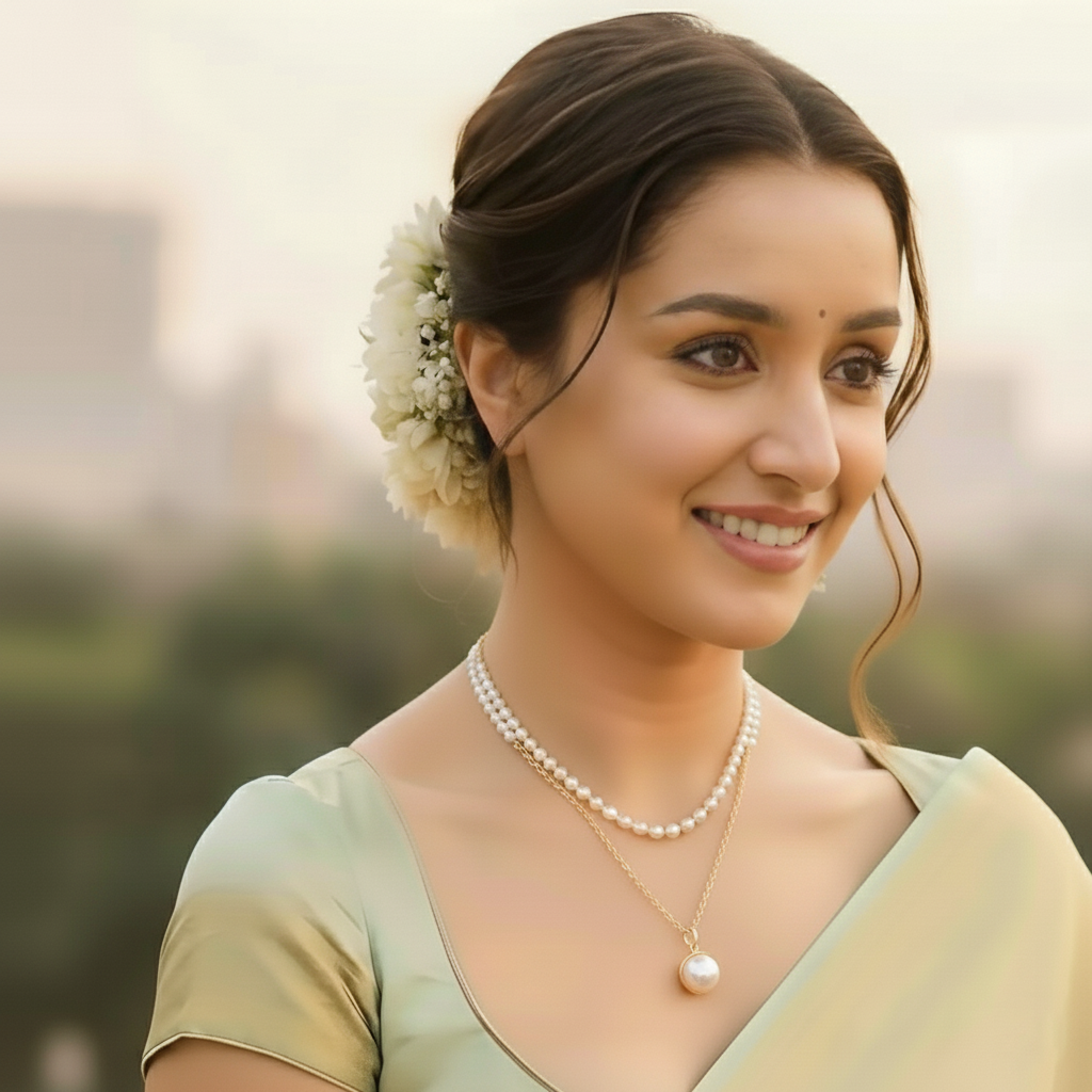 Elegant Double-Layered Pearl Pendant Necklace