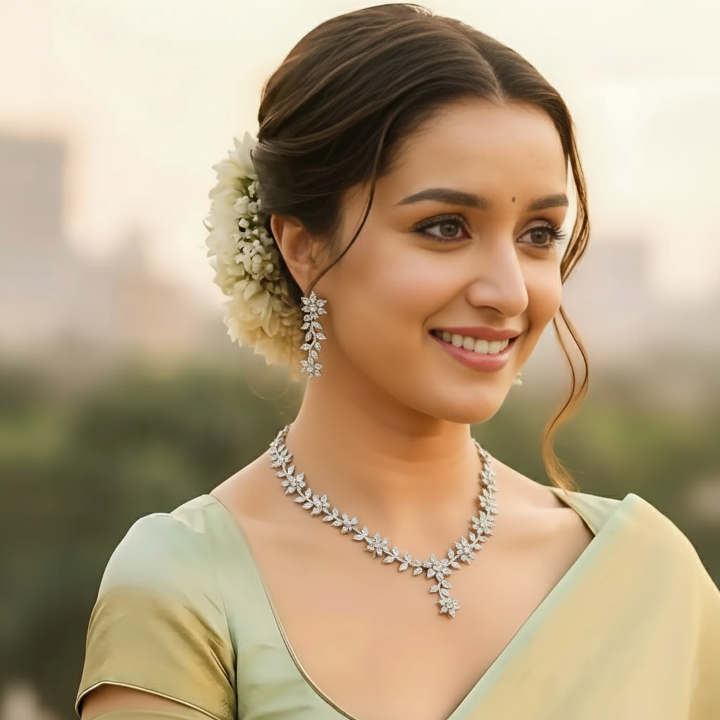 Gold-Plated Round Choker Necklace Set