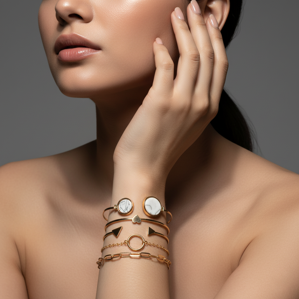 Marvellous Gold-Plated Multi-Strand Bracelet